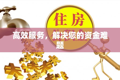 琉球高效服务，解决您的资金难题