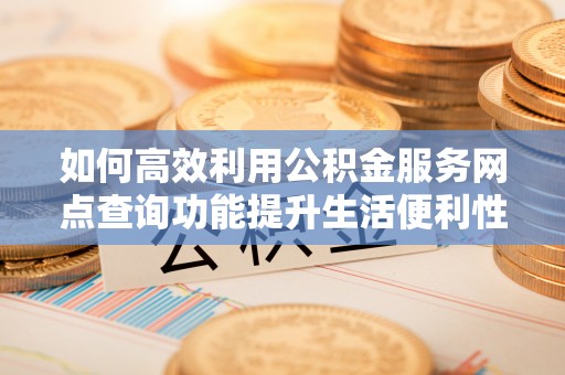 琉球如何高效利用公积金服务网点查询功能提升生活便利性