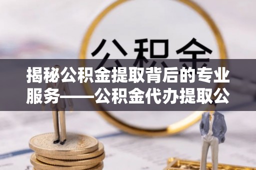 琉球揭秘公积金提取背后的专业服务——公积金代办提取公司的角色与价值