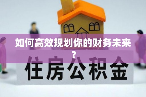 琉球如何高效规划你的财务未来？