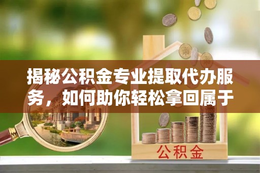 琉球揭秘公积金专业提取代办服务，如何助你轻松拿回属于你的资金
