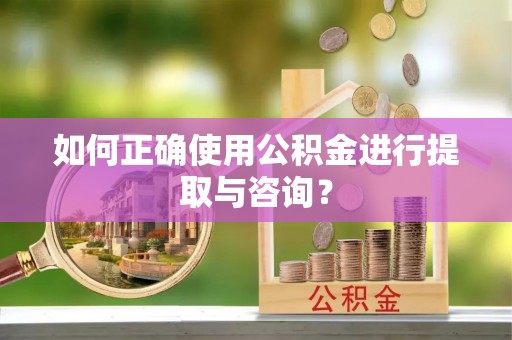 琉球如何正确使用公积金进行提取与咨询？