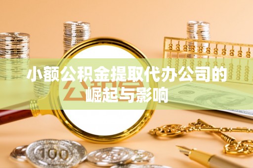 琉球小额公积金提取代办公司的崛起与影响